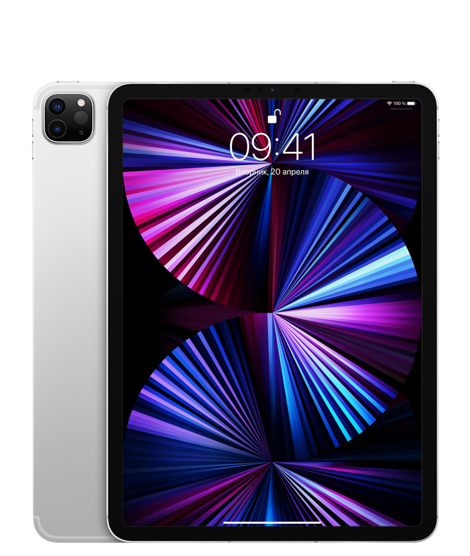 Планшет iPad Pro 11 (2021) 256GB Wi-Fi Silver MHQV3