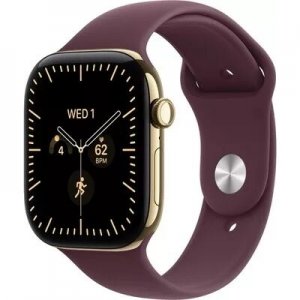 �����-���� Apple Watch Series 12 42mm Titanium Radiant Gold (�������) Sport Band Burgundy M/L