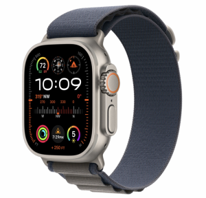 - Apple Watch Ultra 2 49mm Titanium Case Alpine Loop Blue