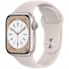   Apple Watch Series 8 GPS 45mm Aluminium Case with Starlight Sport Band S/M