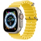   Apple Watch Ultra GPS + Cellular 49 Titanium Case with Yellow Ocean Band MQEC3