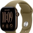 ���� Apple Watch Series 12 42mm Dark Bronze Aluminum Case GPS Sport Band Olive M/L