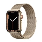 Apple Watch Series 7 GPS + Cellular 41mm Stainless Steel Case with Milanese Loop (gold / )