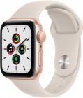  Apple Watch SE 44mm Gold Aluminum Case with Starlight Sport Band MKQ53