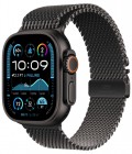 - Apple Watch Ultra 2 (2024) 49 mm Black Titanium Case with Black Titanium Milanese Loop