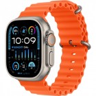 - Apple Watch Ultra 2 49mm Titanium Case Ocean Band Orange