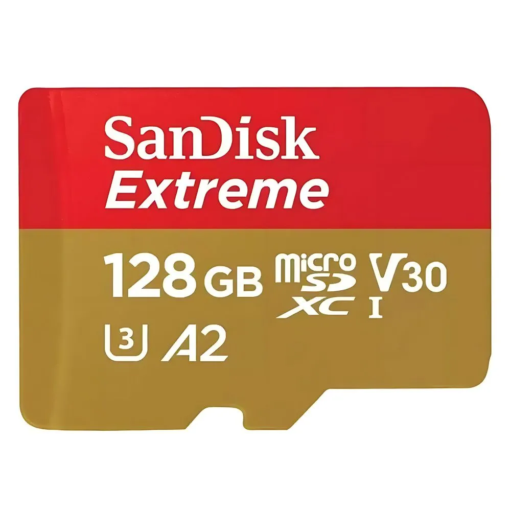   micro SDXC 128Gb Sandisk Extreme UHS-I U3 V30 A2 + ADP (190/90 MB/s)