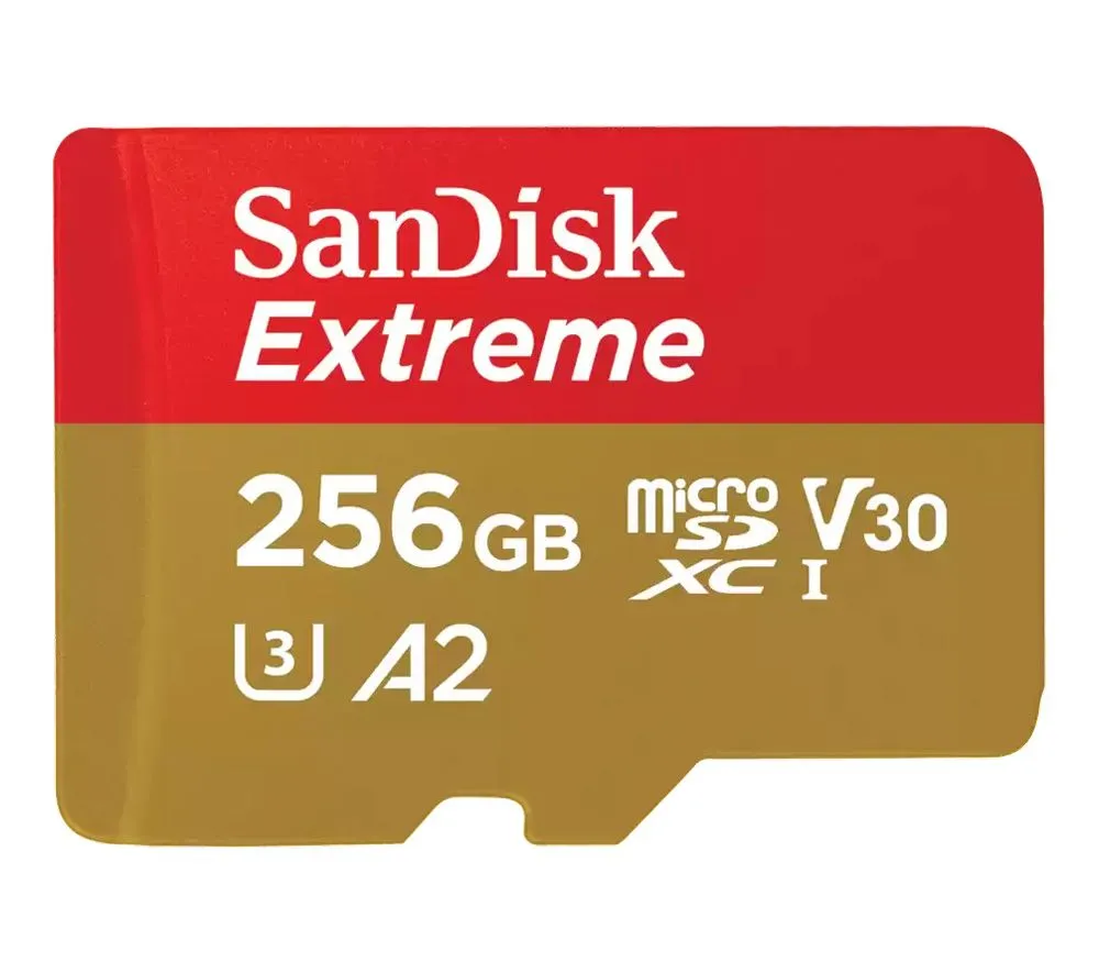   micro SDXC 256Gb Sandisk Extreme UHS-I U3 V30 A2 + ADP (190/90 MB/s)