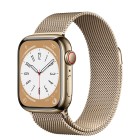 Apple Watch Series 8 GPS + Cellular 41mm Stainless Steel Case with Milanese Loop (gold / )