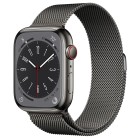 Apple Watch Series 8 GPS + Cellular 45mm Stainless Steel Case with Milanese Loop (graphite / )