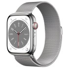 Apple Watch Series 8 GPS + Cellular 45mm Stainless Steel Case with Milanese Loop ()